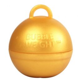 GOLD BUBBLE BALLOON WEIGHTS PACK 25