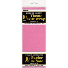 12 X HOT PINK TISSUE PAPER PK OF 10 20 INCH X 26 INCH 6290