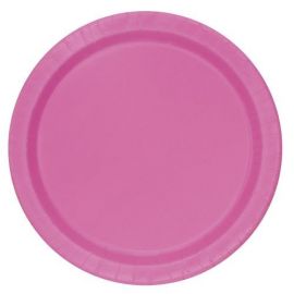 PAPER PLATES  17.1 CM 20 CT HOT PINK