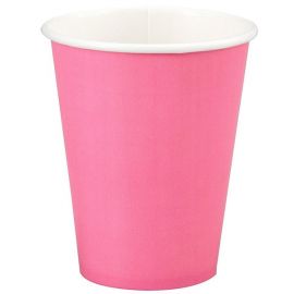 PAPER CUPS 270 ML 14 PK HOT PINK