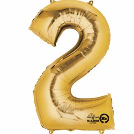34 INCH GOLD NUMBER 2 BALLOON