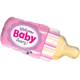 39 INCH WELCOME BABY BOTTLE PINK