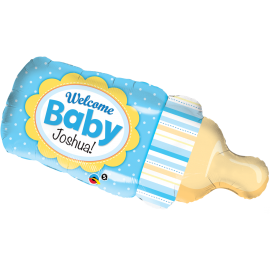 39 INCH WELCOME BABY BOTTLE  BLUE