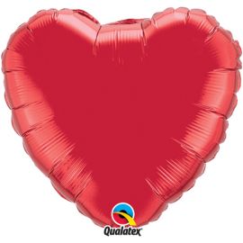 RUBY RED 18 INCH HEART BALLOON