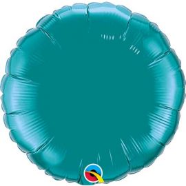 18 INCH ROUND TEAL FOIL 32554