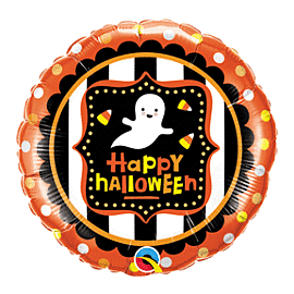 18 INCH HALLOWEEN GHOST AND CANDY CORN 43467 071444434652