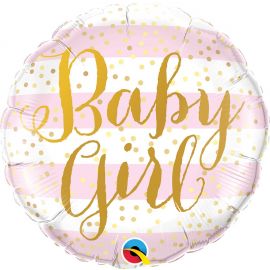 18 INCH BABY GIRL PINK STRIPES 