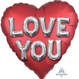 SUPERSHAPE LOVE YOU LETTERS LUXURY SATIN 026635387927