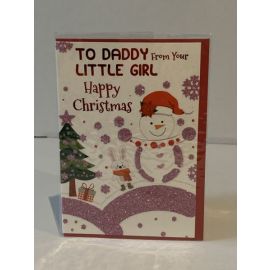 TO DADDY FROM YOUR LITTLE GIRL CODE C 12 CARDS