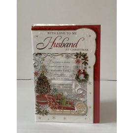 WITH LOVE TO MY HUSBAND AT CHRISTMAS CODE P PK OF 6