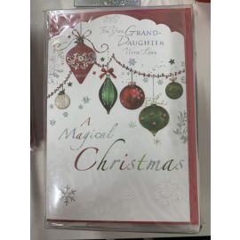CHRISTMAS CARD TRADITIONAL GRANDDAUGHTER CODE G PA