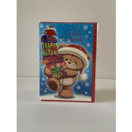 CHRISTMAS CARD CUTE GRANDCHILDREN CODE G PACK OF 12
