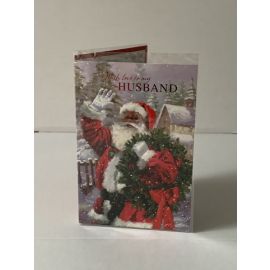 CHRISTMAS CARD CUTE HUSBAND CODE G PACK OF 12
