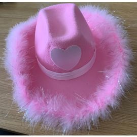 ANY NAME PINK COW GIRL HAT