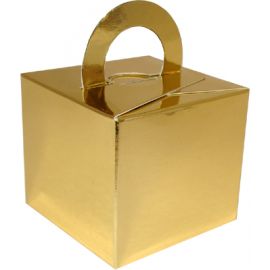 BALLOON GIFT BOX WEIGHT GOLD X 10 PCS