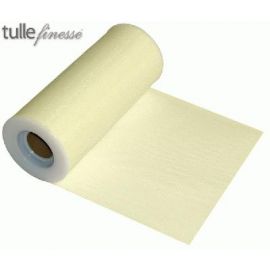 TULLE FINESSE 6 INCH X 25 YARDS IVORY