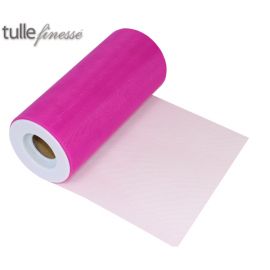 TULLE FINESSE 6 INCH X 25 YARDS FUCHSIA 