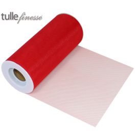TULLE FINESSE 6 INCH X 25Y RED