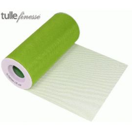 TULLE FINESSE 6INCH X 25 YARDS LIME GREEN