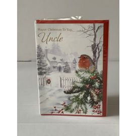 CHRISTMAS CARD TRADITIONAL UNCLE PACK OF 12