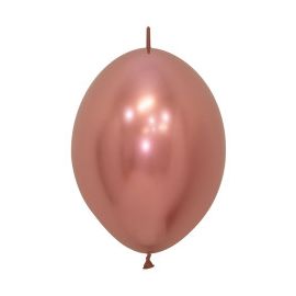 12 INCH LINK O LOONS REFLEX ROSE GOLD PK OF 50 7703340176086