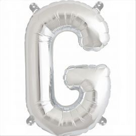 34 INCH SILVER LETTER G BALLOON