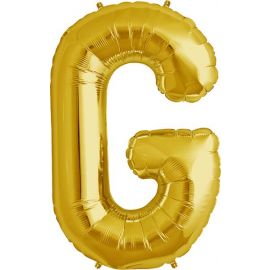 34 INCH GOLD LETTER G BALLOON