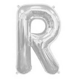16INCH AIR FILLED SILVER LETTER R