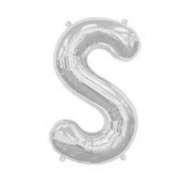 16 INCH AIR FILL SILVER LETTER S