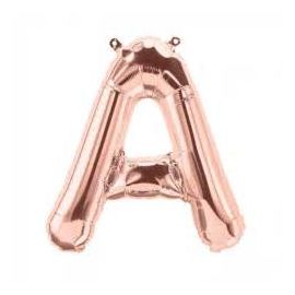 16 INCH AIR FILL ROSE GOLD LETTER A