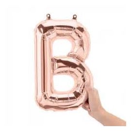 16 INCH AIR FILL ROSE GOLD LETTER B