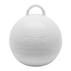 WHITE BUBBLE BALLOON WEIGHTS PACK 25